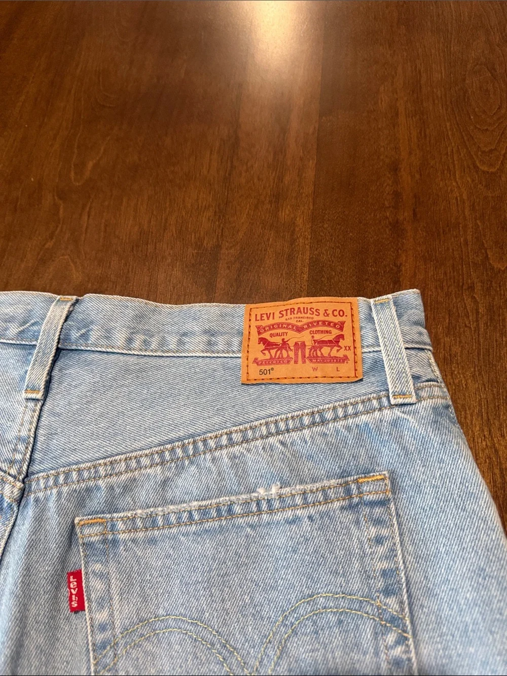 Levi's Light Blue Denim Jean Shorts